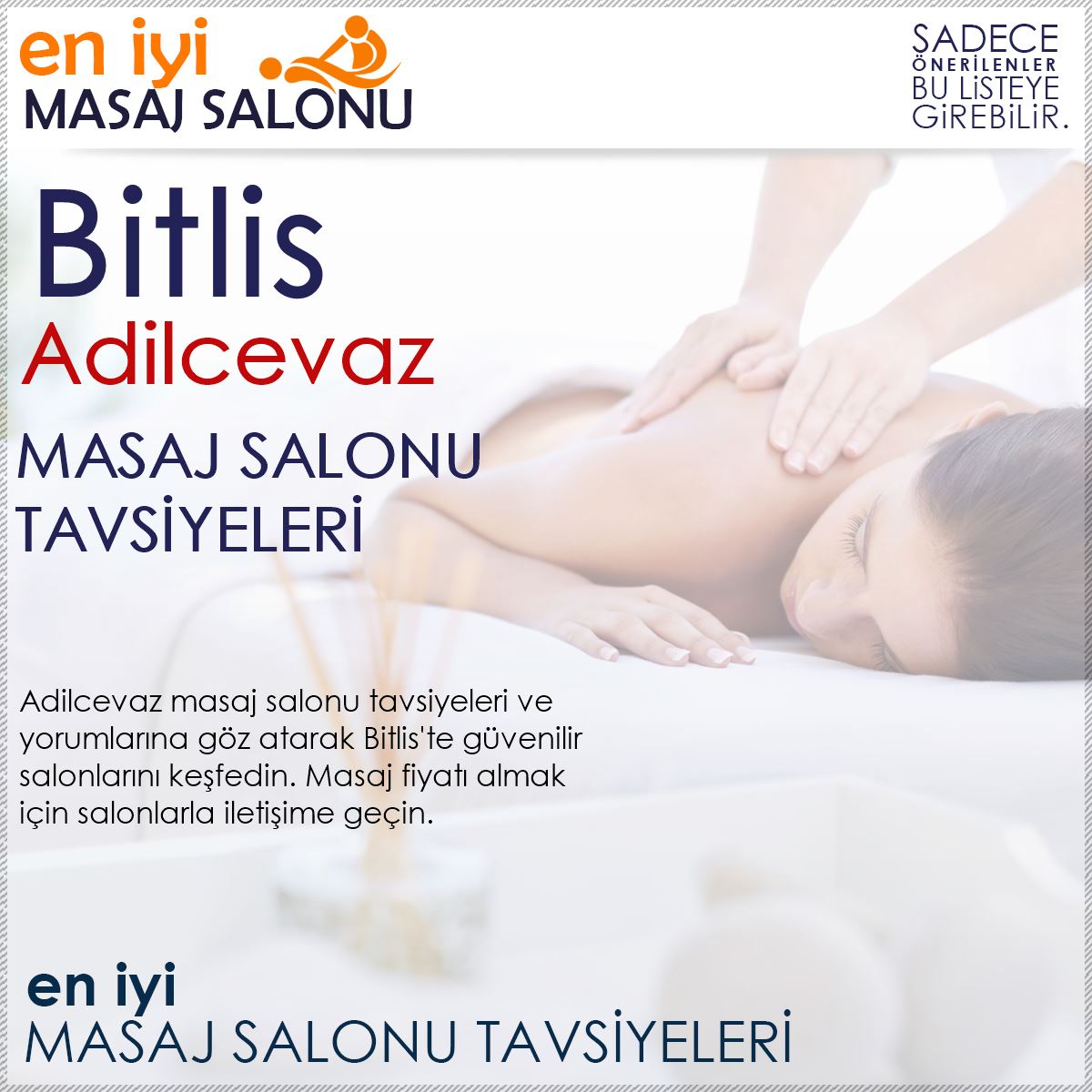 Adilcevaz Masaj Salonu Tavsiyeleri