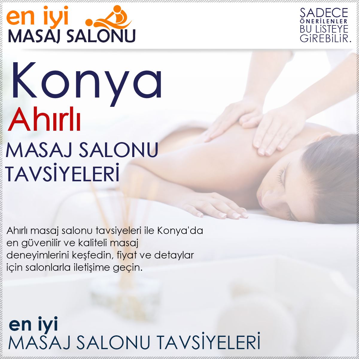 Ahırlı Masaj Salonu Tavsiyeleri