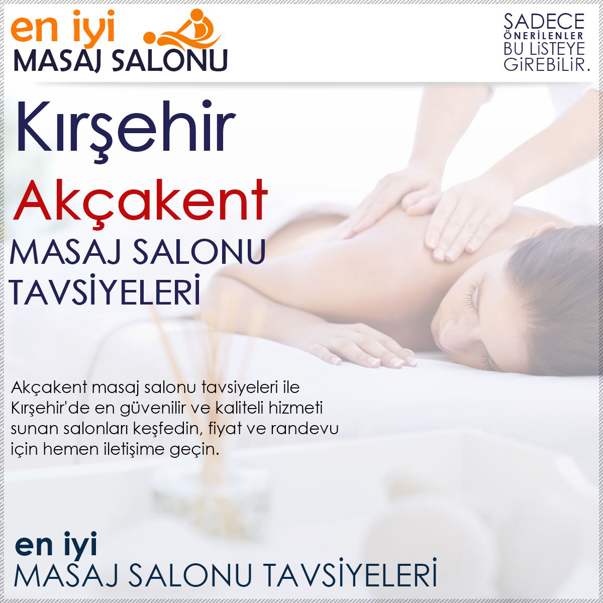 Akçakent Masaj Salonu Tavsiyeleri