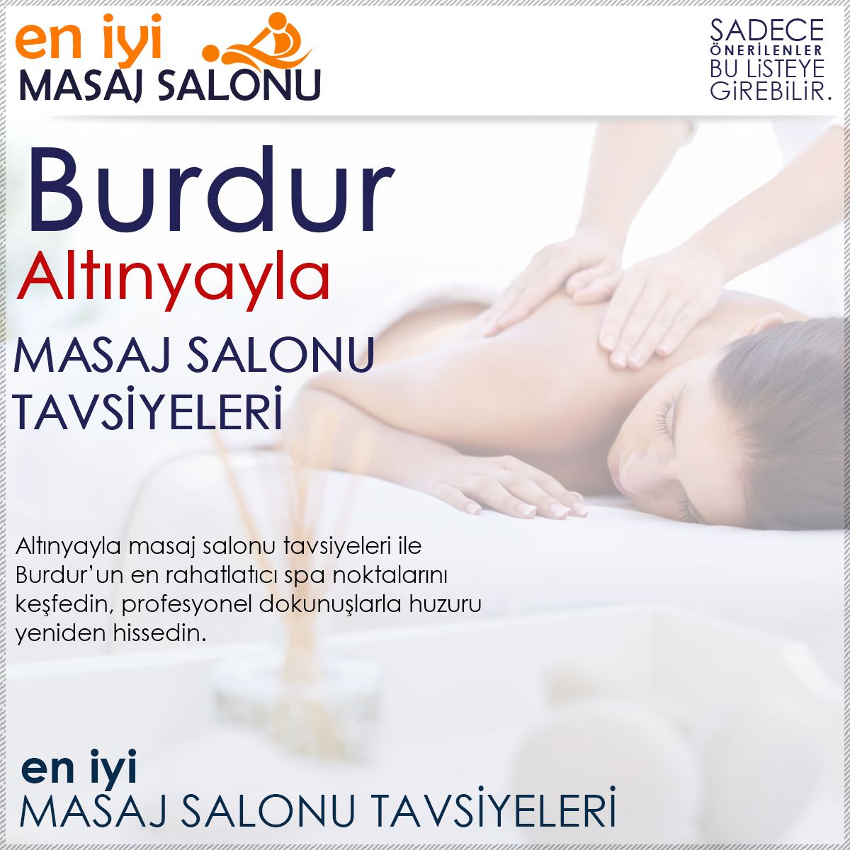 Altınyayla Masaj Salonu Tavsiyeleri