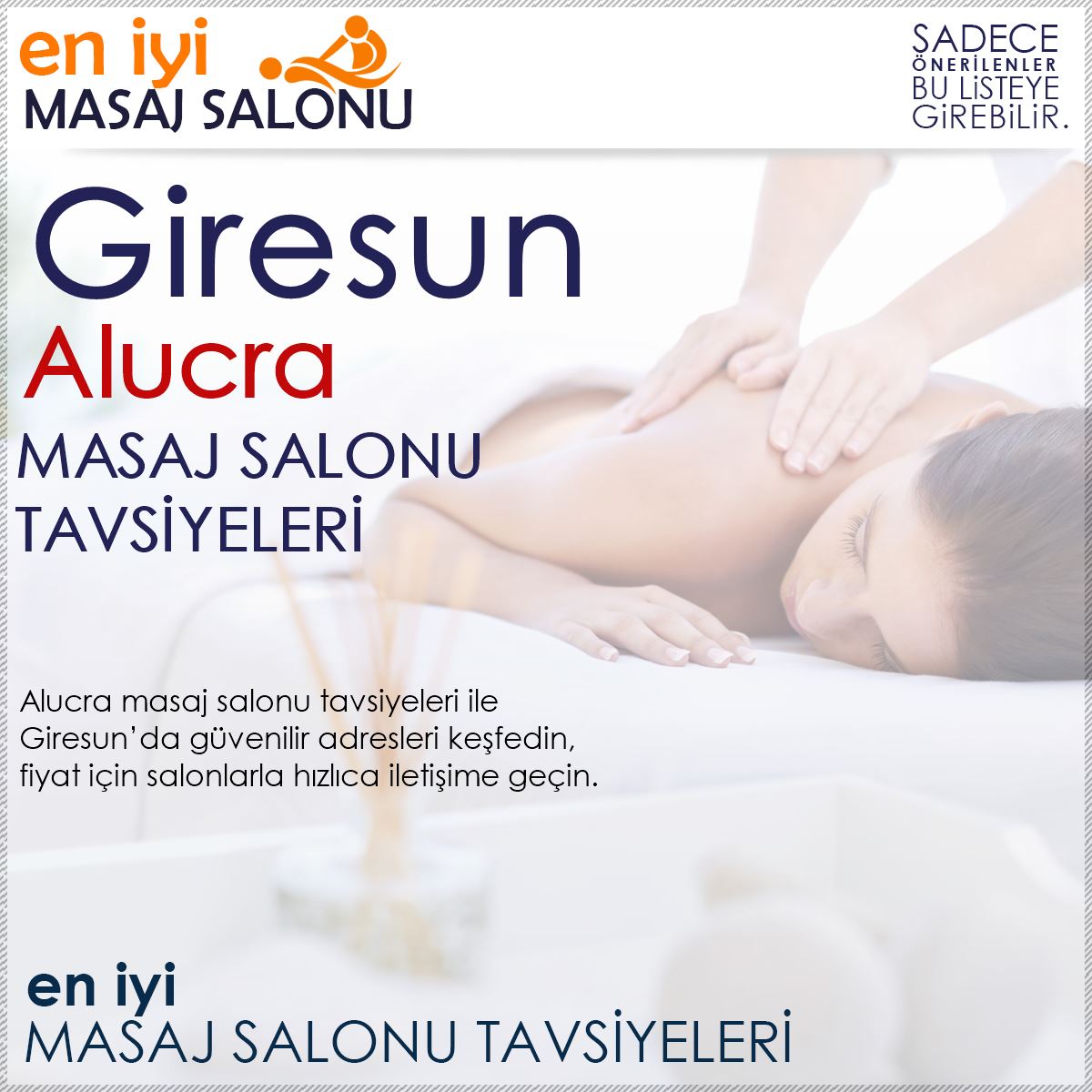Alucra Masaj Salonu Tavsiyeleri