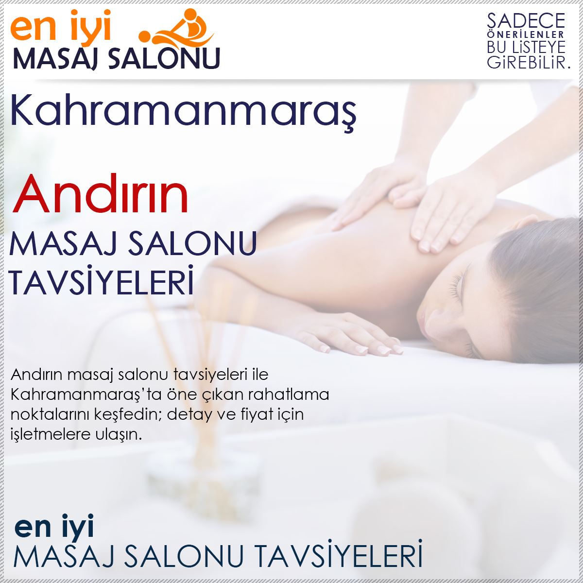 Andırın Masaj Salonu Tavsiyeleri