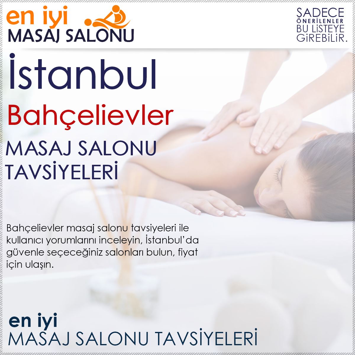 Bahçelievler Masaj Salonu Tavsiyeleri