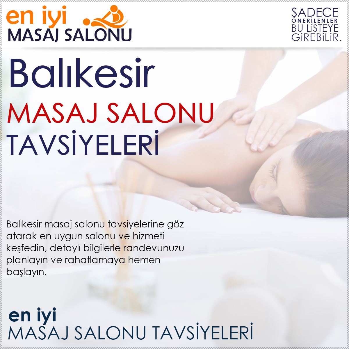 Balıkesir Masaj Salonu Tavsiyeleri