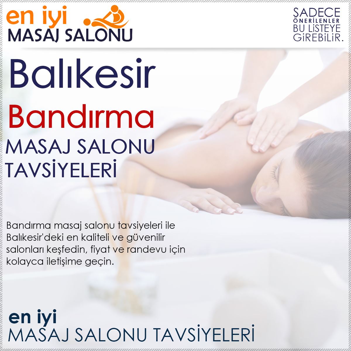 Bandırma Masaj Salonu Tavsiyeleri