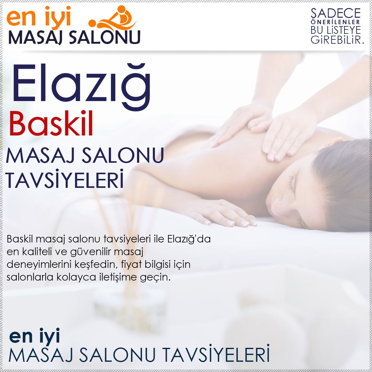 Baskil Masaj Salonu Tavsiyeleri