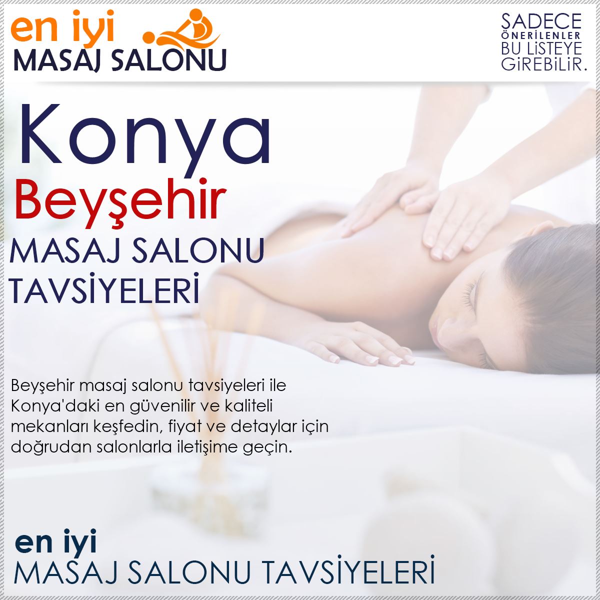 Beyşehir Masaj Salonu Tavsiyeleri