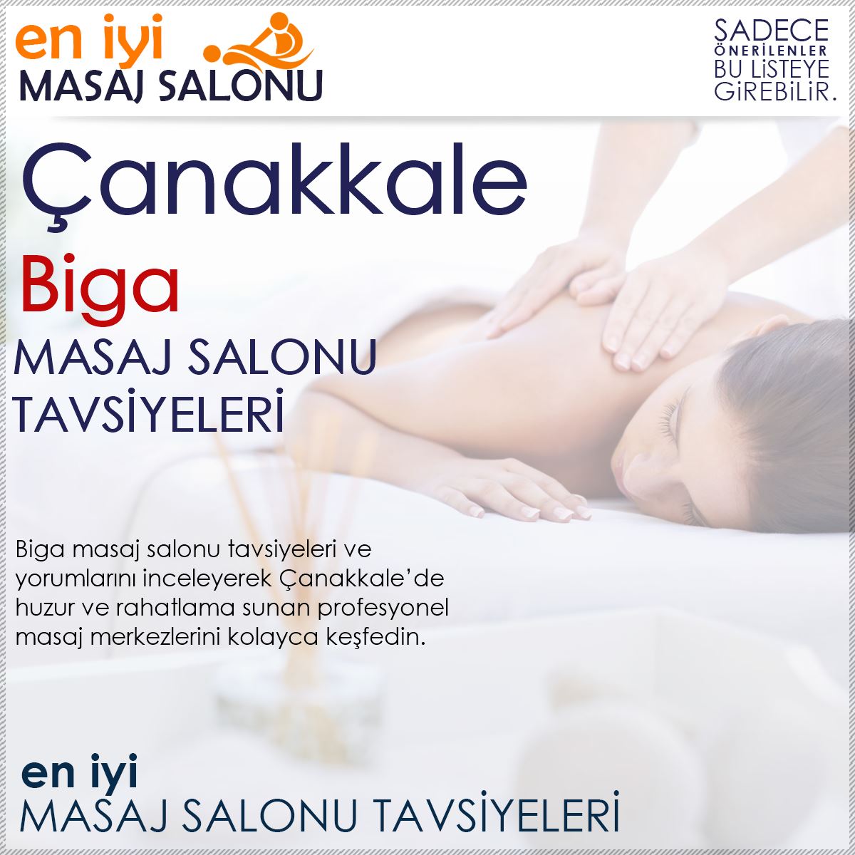 Biga Masaj Salonu Tavsiyeleri
