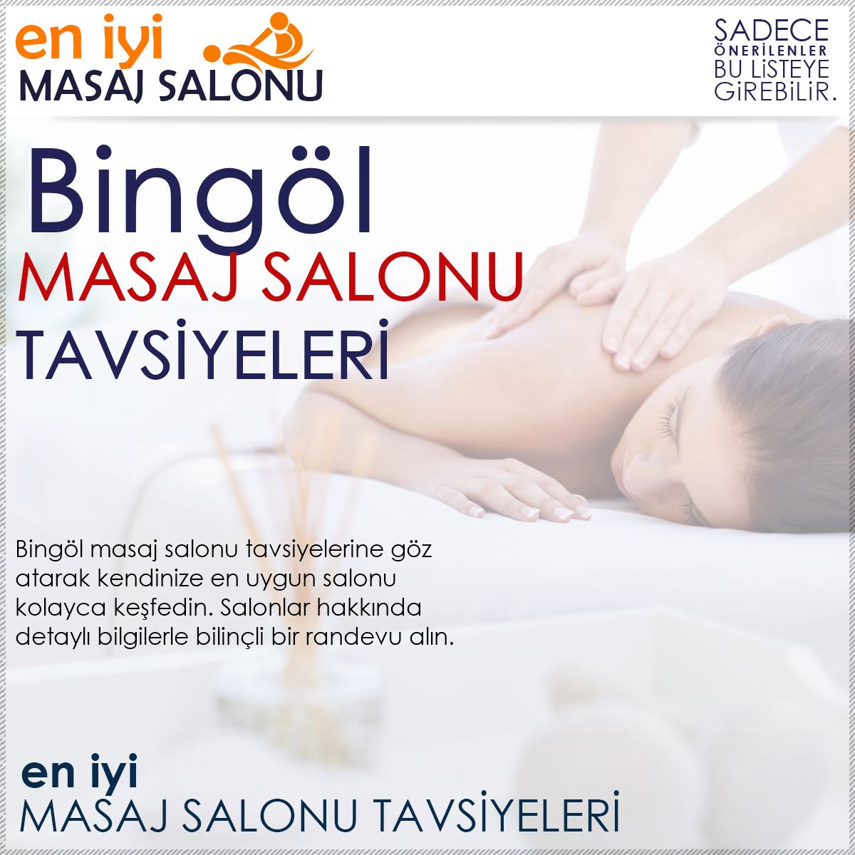 Bingöl Masaj Salonu Tavsiyeleri