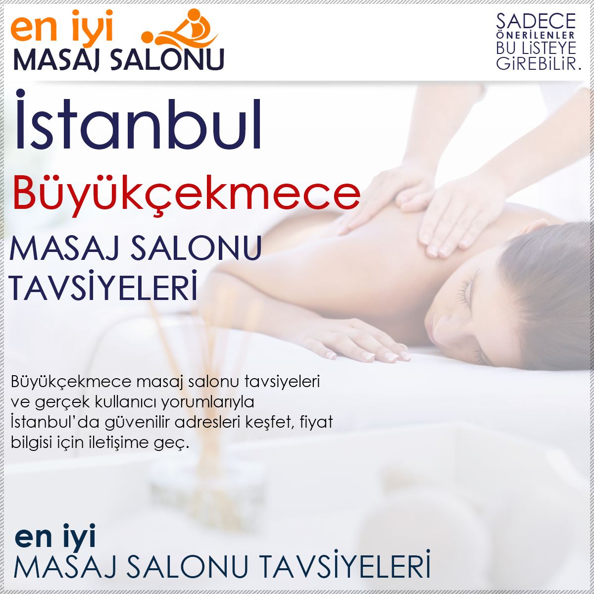 Büyükçekmece Masaj Salonu Tavsiyeleri