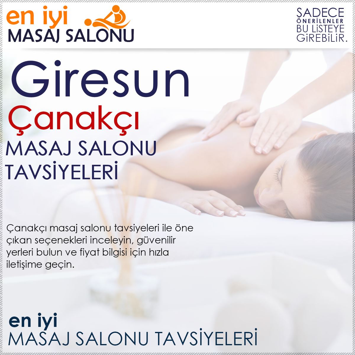 Çanakçı Masaj Salonu Tavsiyeleri