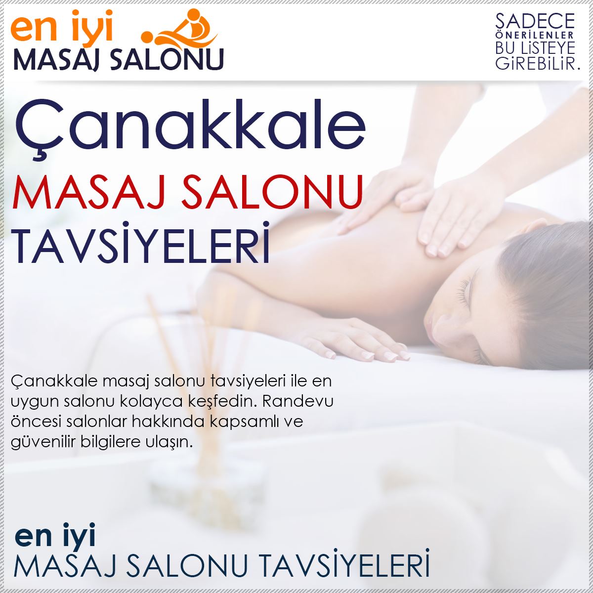 Çanakkale Masaj Salonu Tavsiyeleri