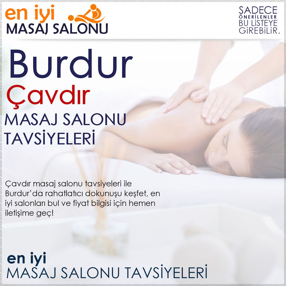 Çavdır Masaj Salonu Tavsiyeleri