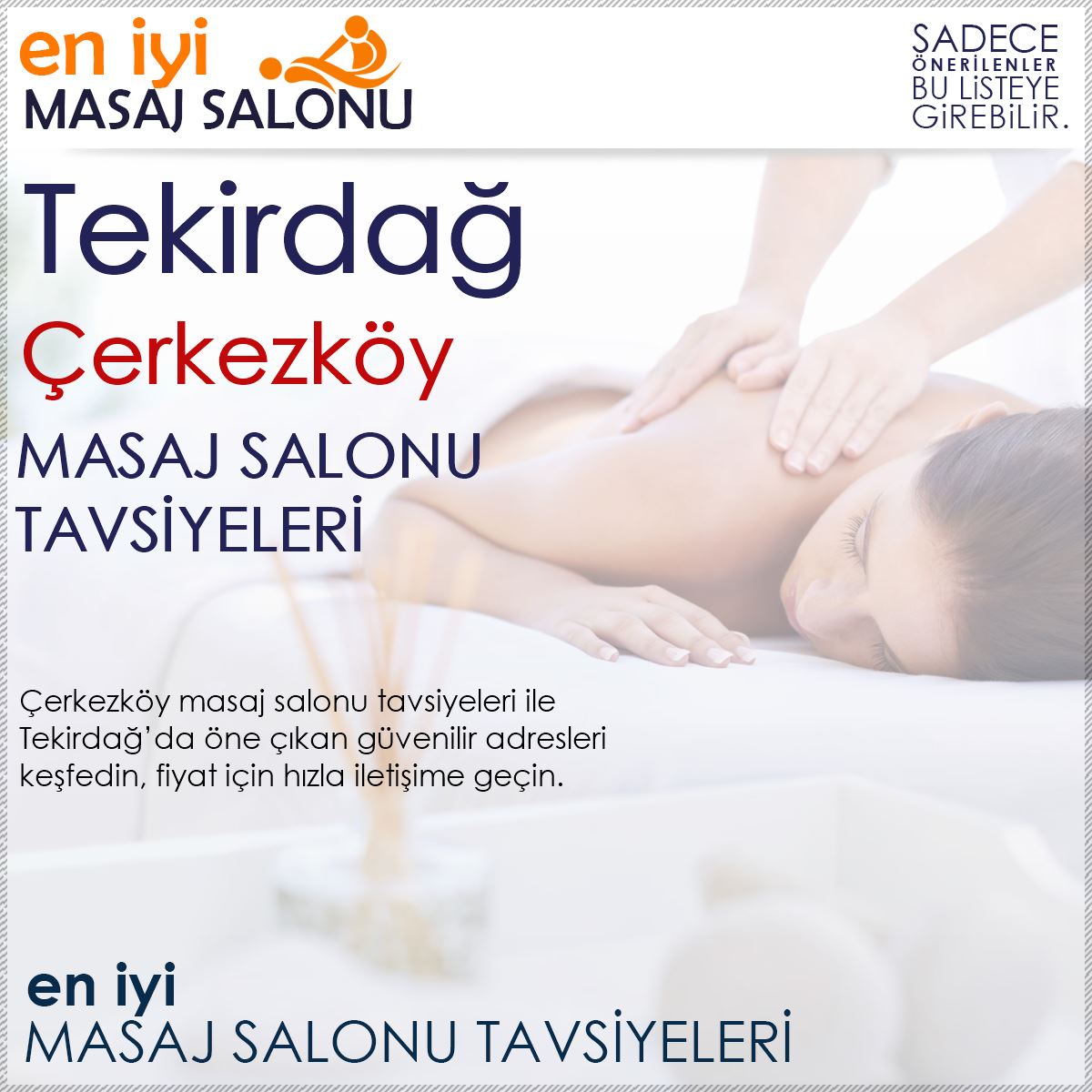 Çerkezköy Masaj Salonu Tavsiyeleri