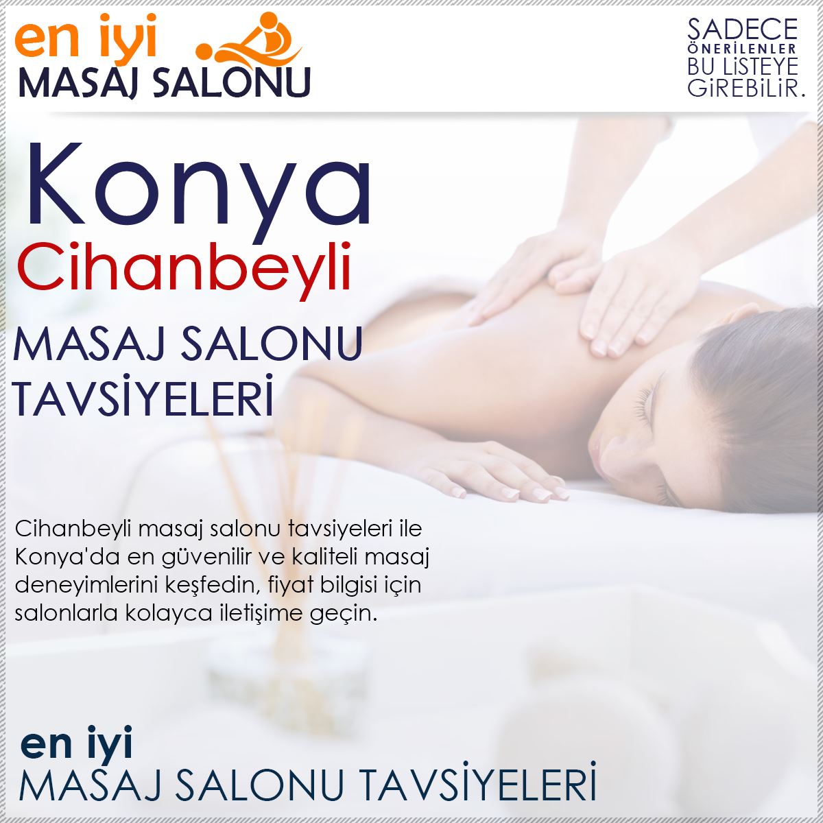 Cihanbeyli Masaj Salonu Tavsiyeleri