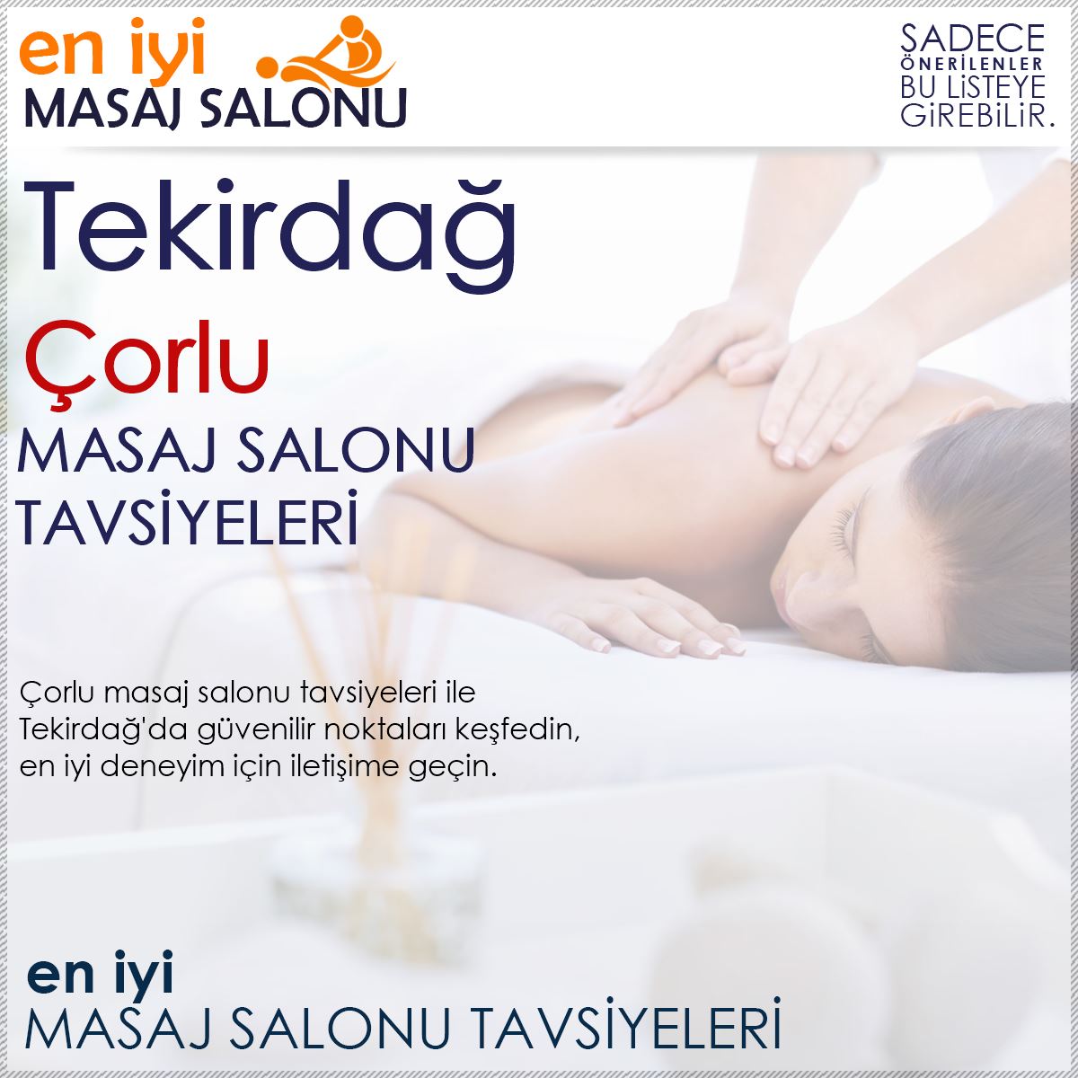 Çorlu Masaj Salonu Tavsiyeleri