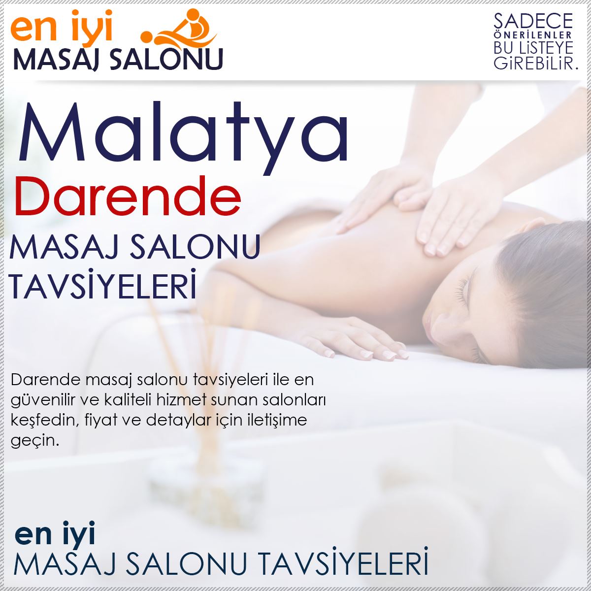 Darende Masaj Salonu Tavsiyeleri