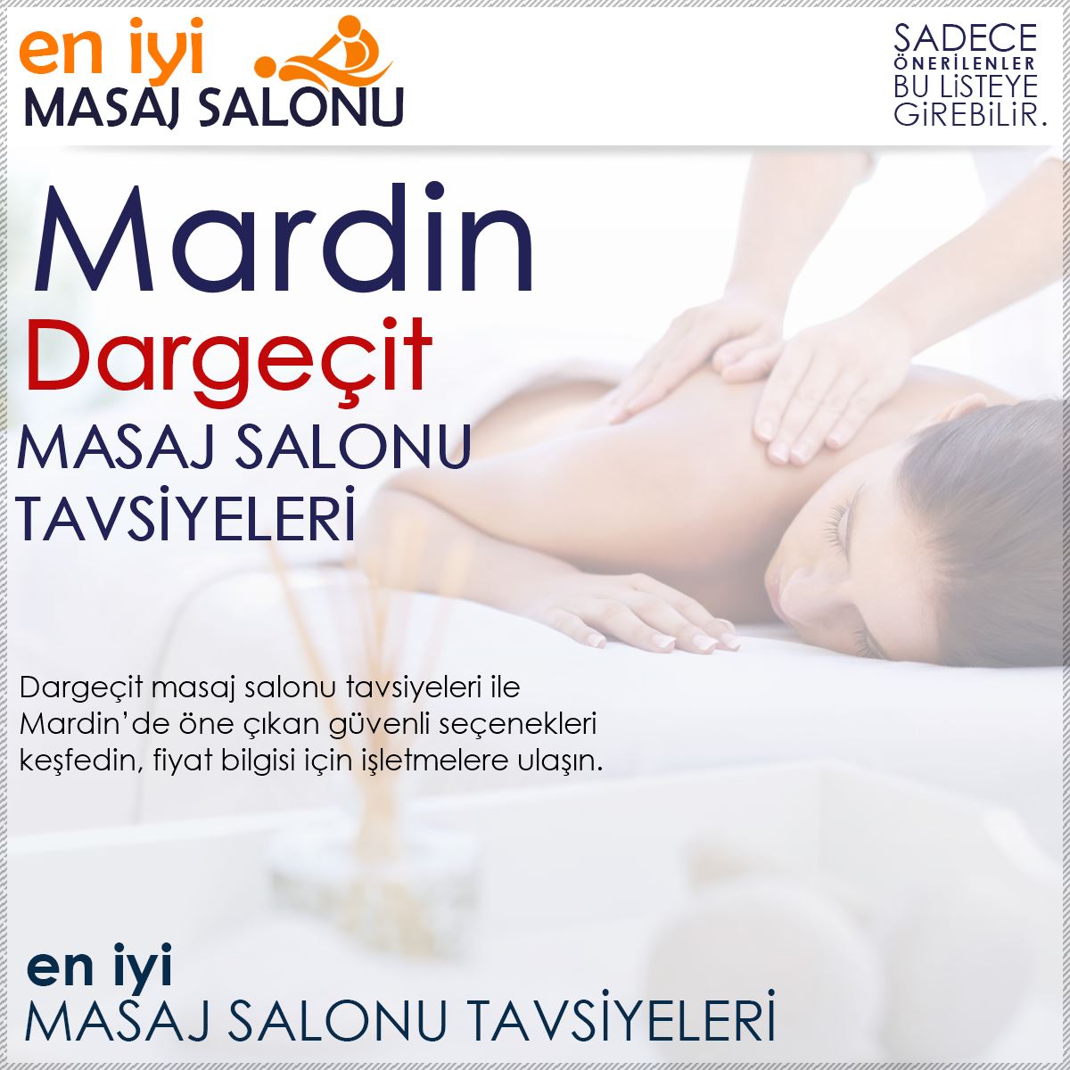 Dargeçit Masaj Salonu Tavsiyeleri