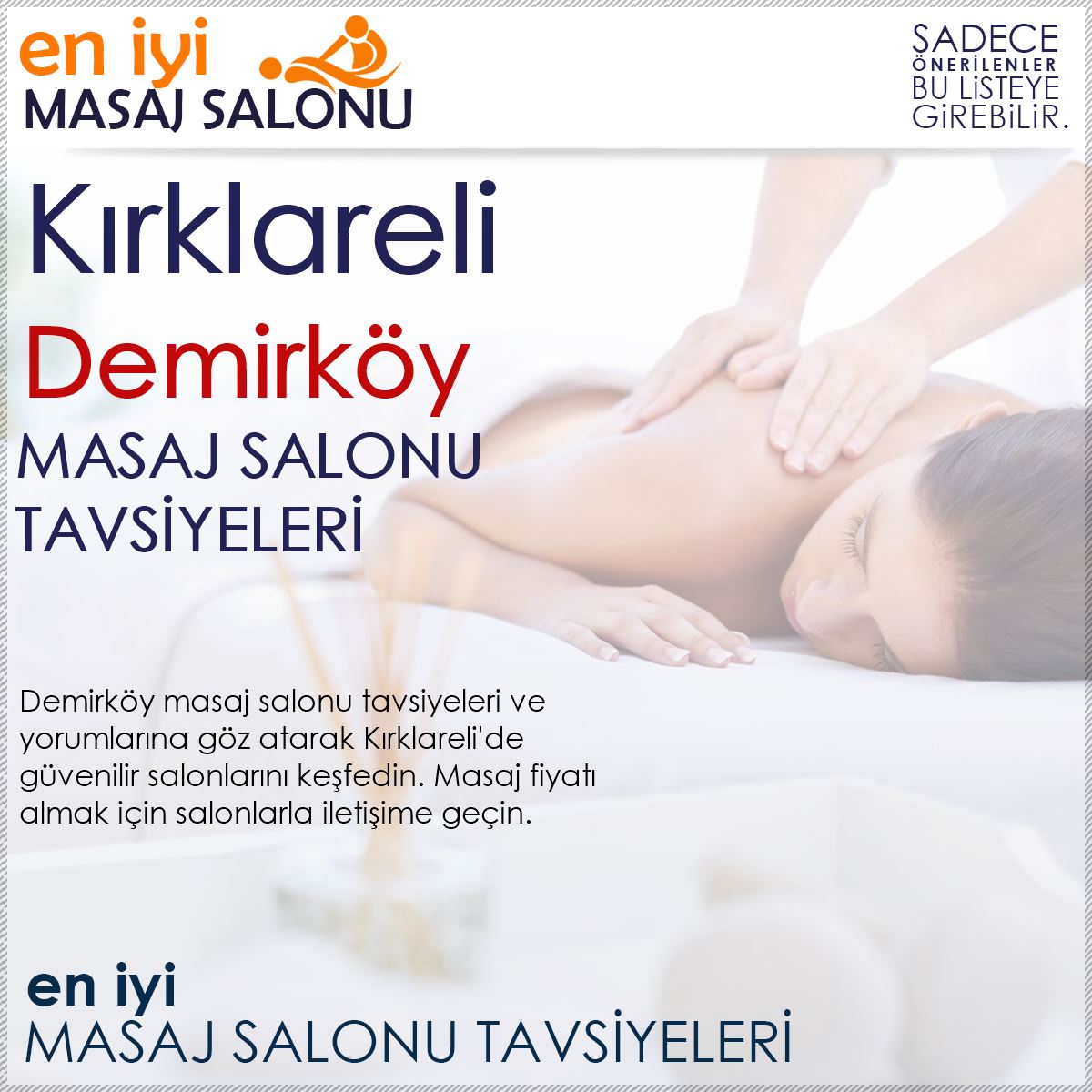 Demirköy Masaj Salonu Tavsiyeleri