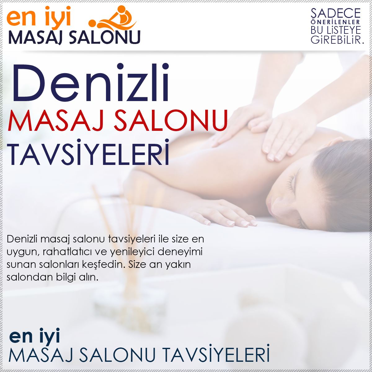 Denizli Masaj Salonu Tavsiyeleri