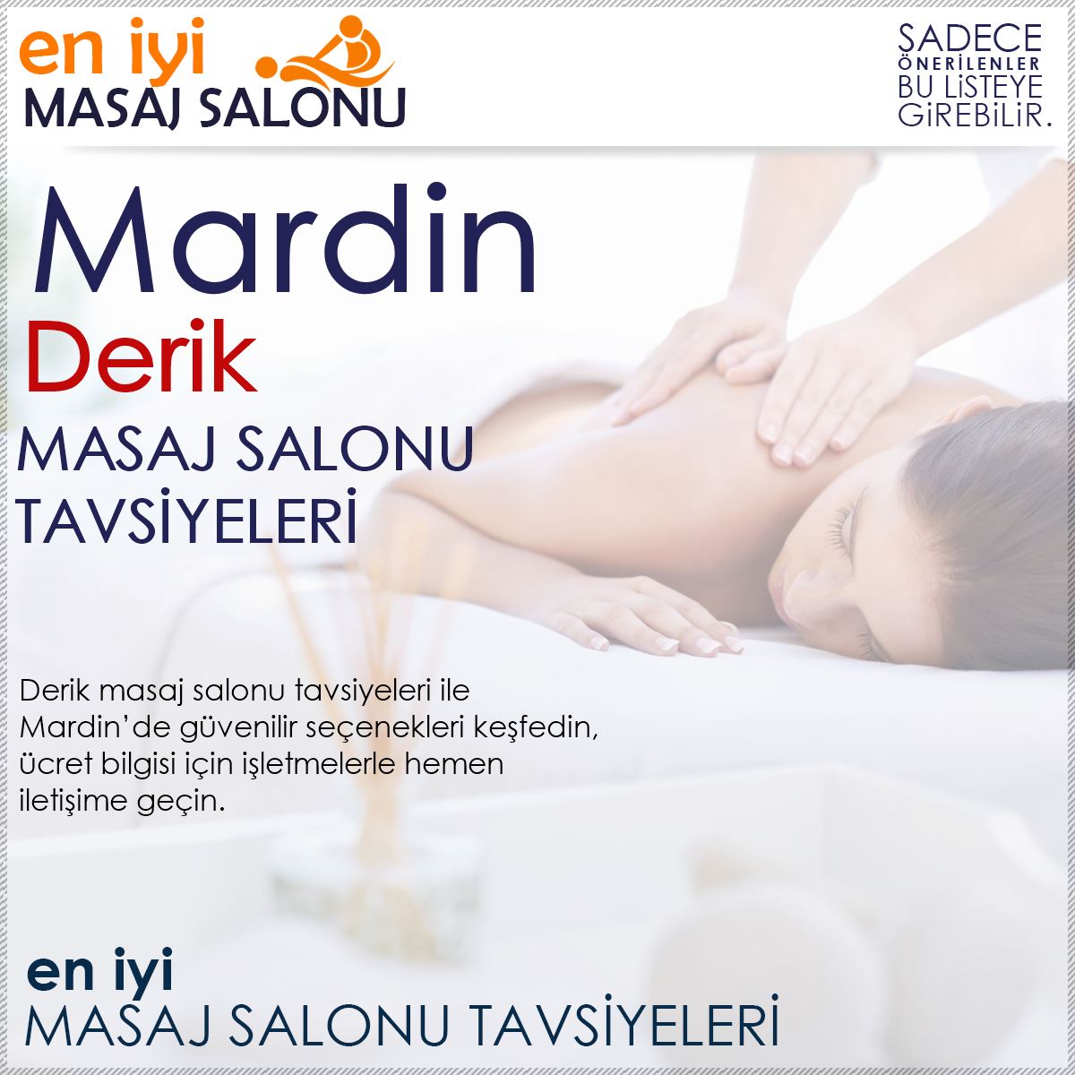 Derik Masaj Salonu Tavsiyeleri