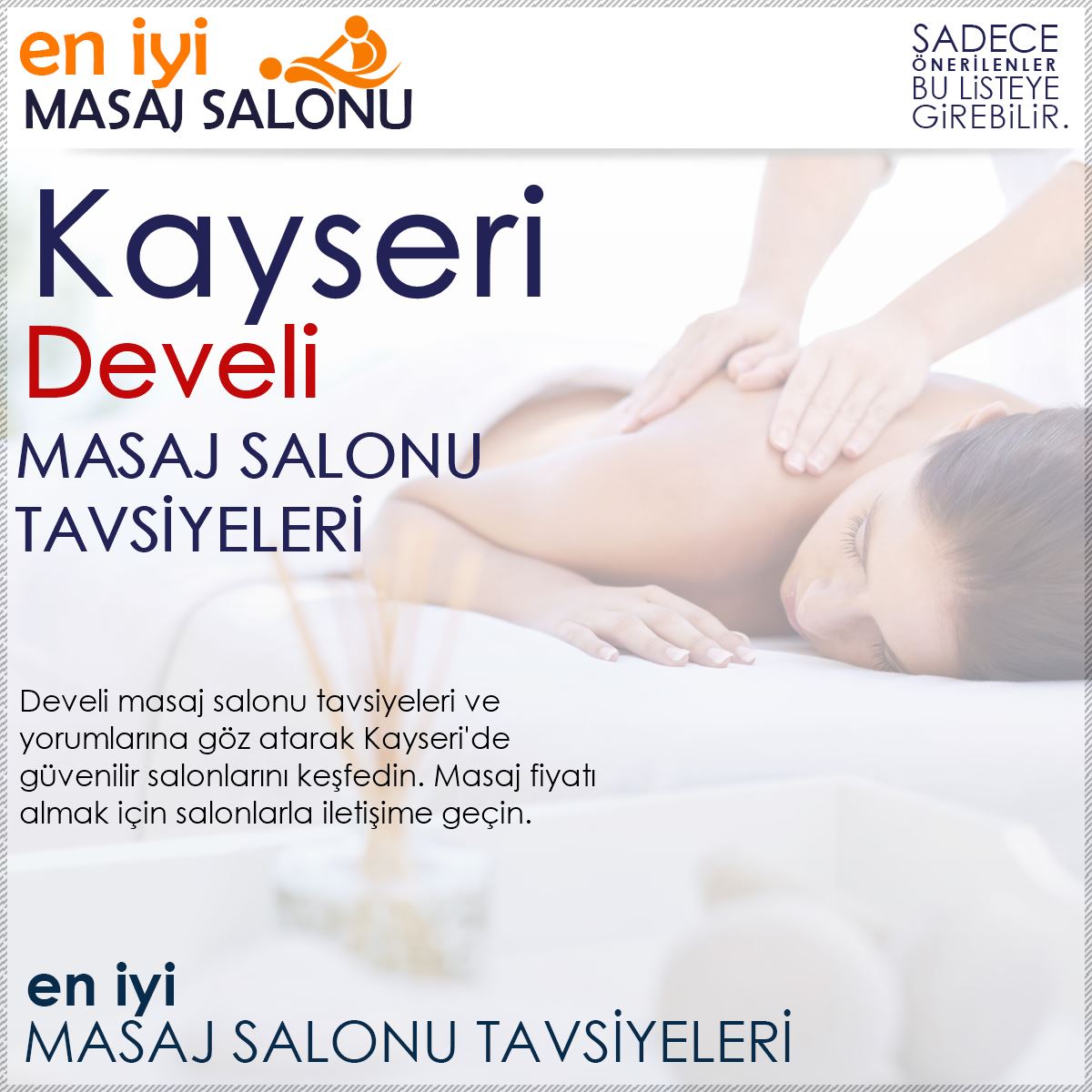 Develi Masaj Salonu Tavsiyeleri