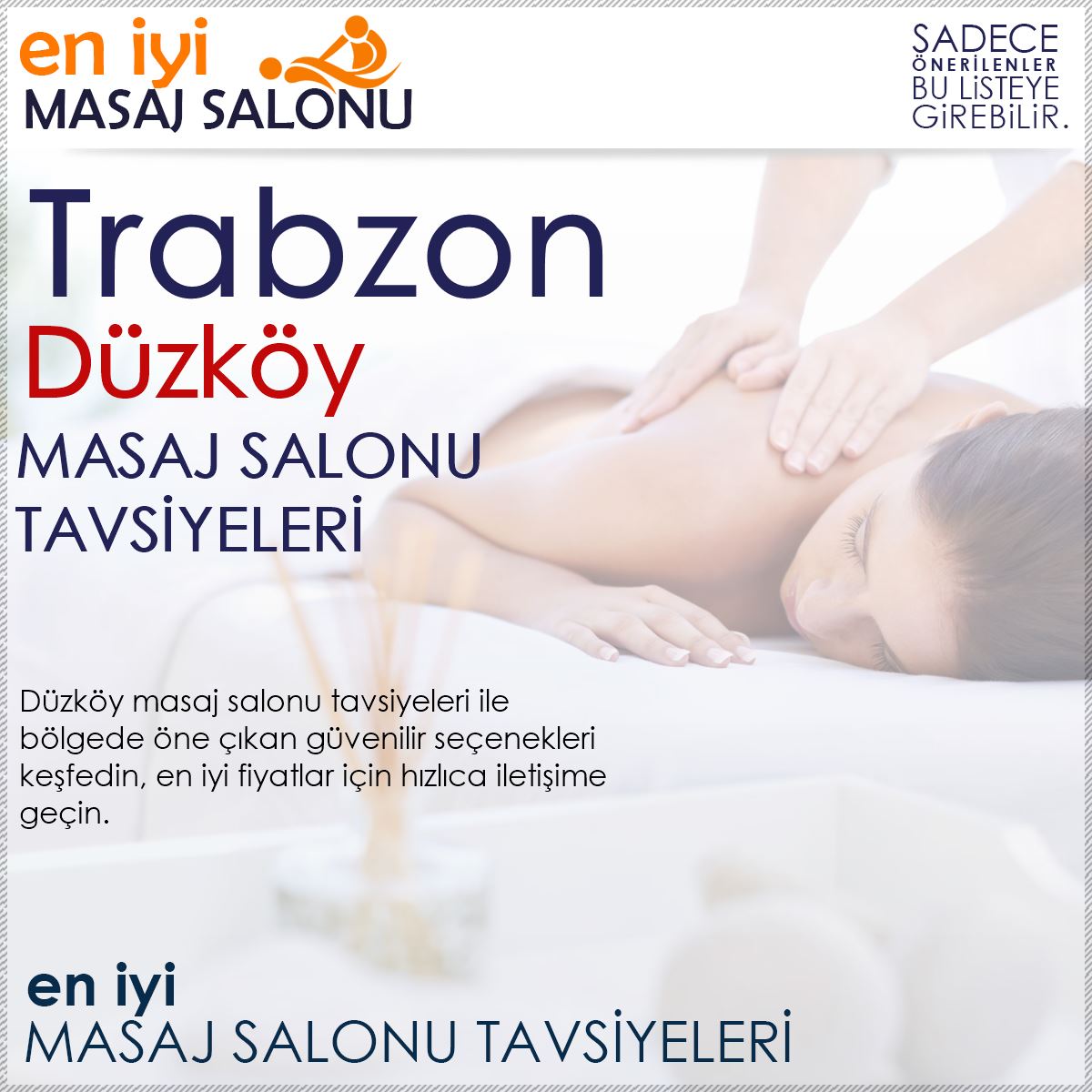 Düzköy Masaj Salonu Tavsiyeleri