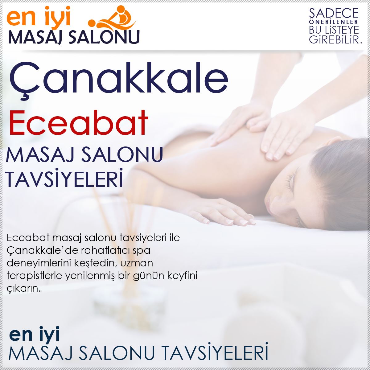 Eceabat Masaj Salonu Tavsiyeleri