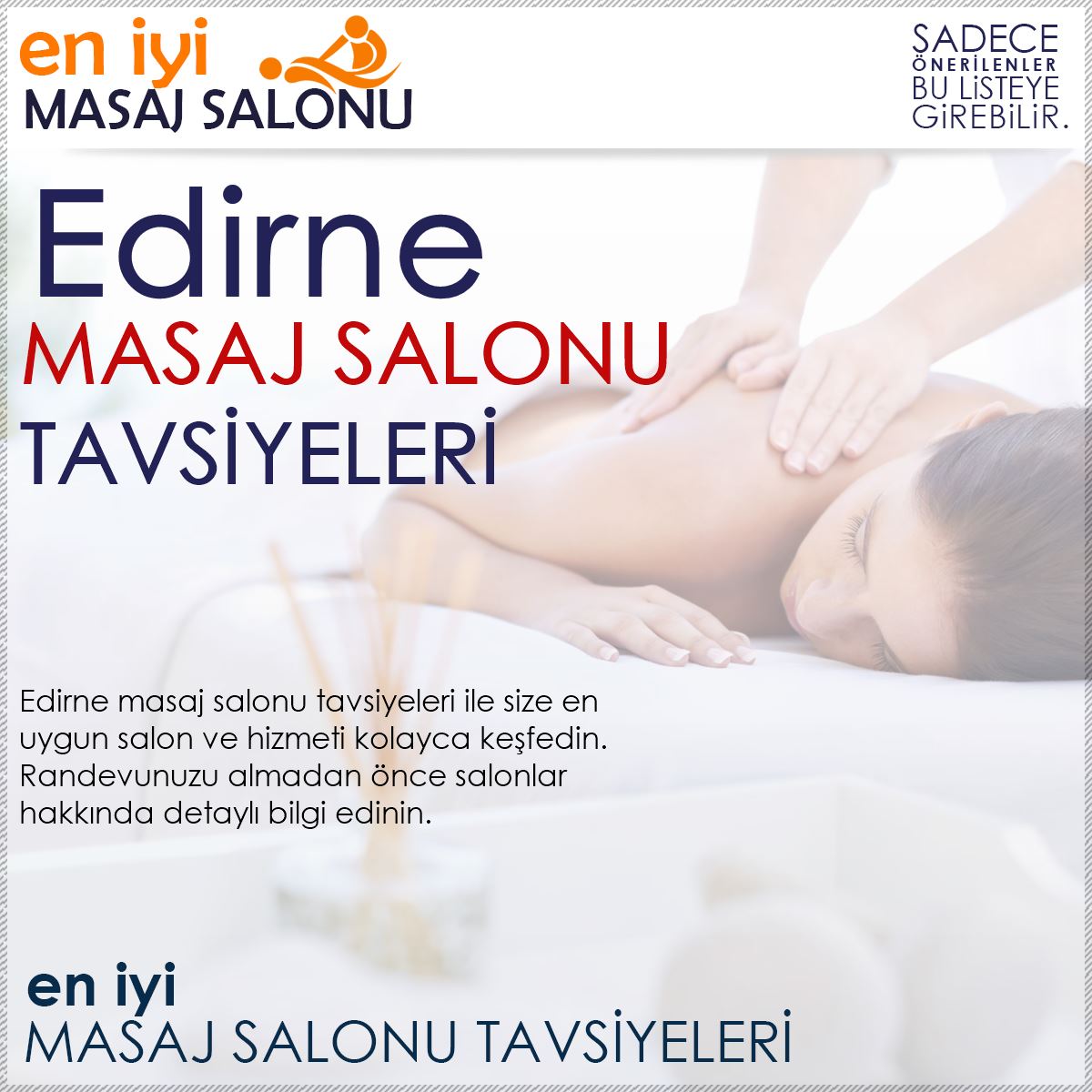 Edirne Masaj Salonu Tavsiyeleri
