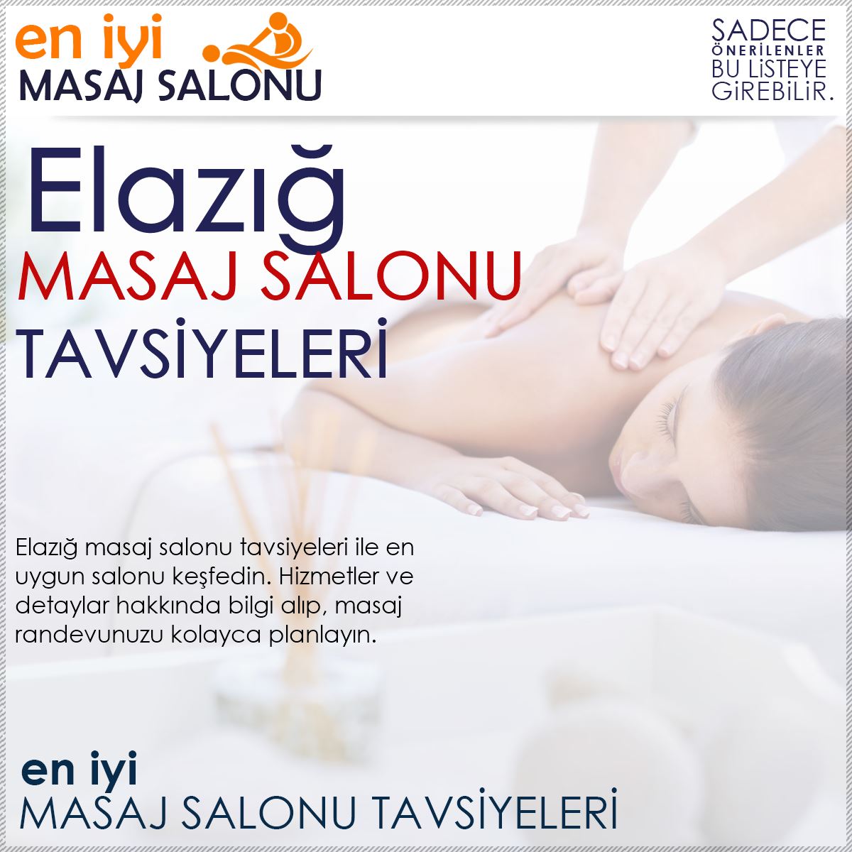 Elazığ Masaj Salonu Tavsiyeleri