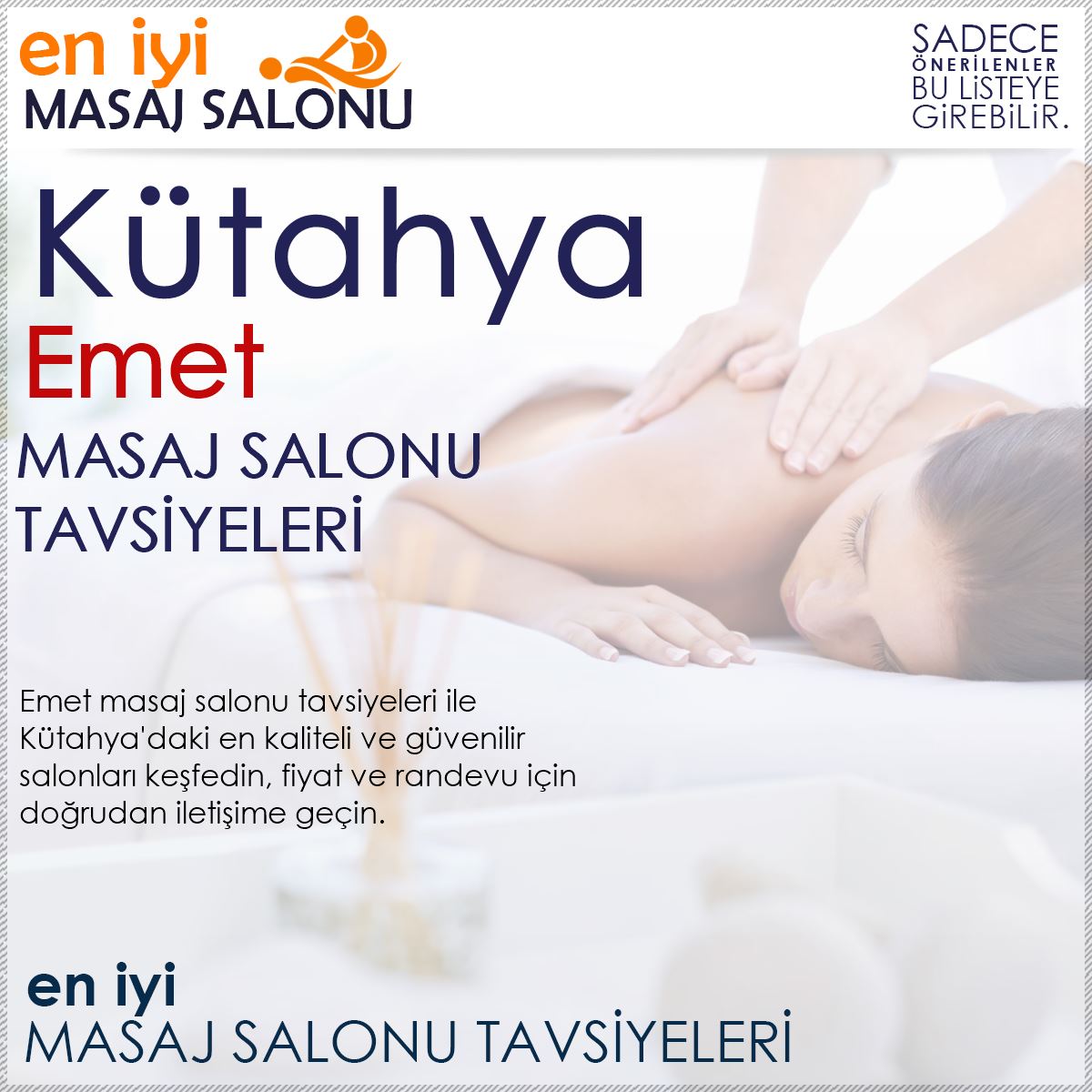 Emet Masaj Salonu Tavsiyeleri