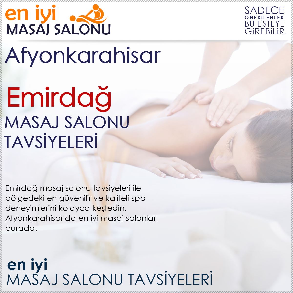 Emirdağ Masaj Salonu Tavsiyeleri