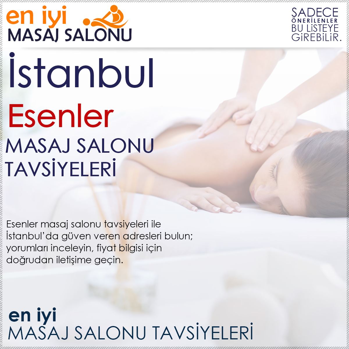 Esenler Masaj Salonu Tavsiyeleri
