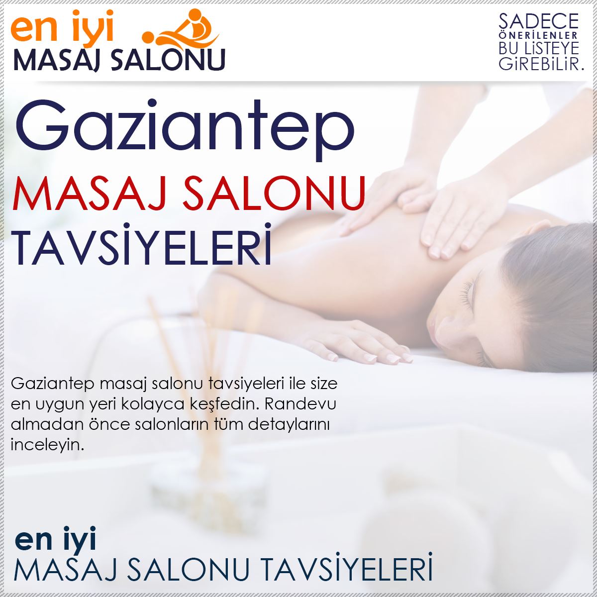 Gaziantep Masaj Salonu Tavsiyeleri