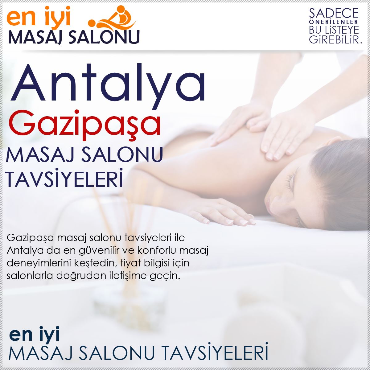 Gazipaşa Masaj Salonu Tavsiyeleri