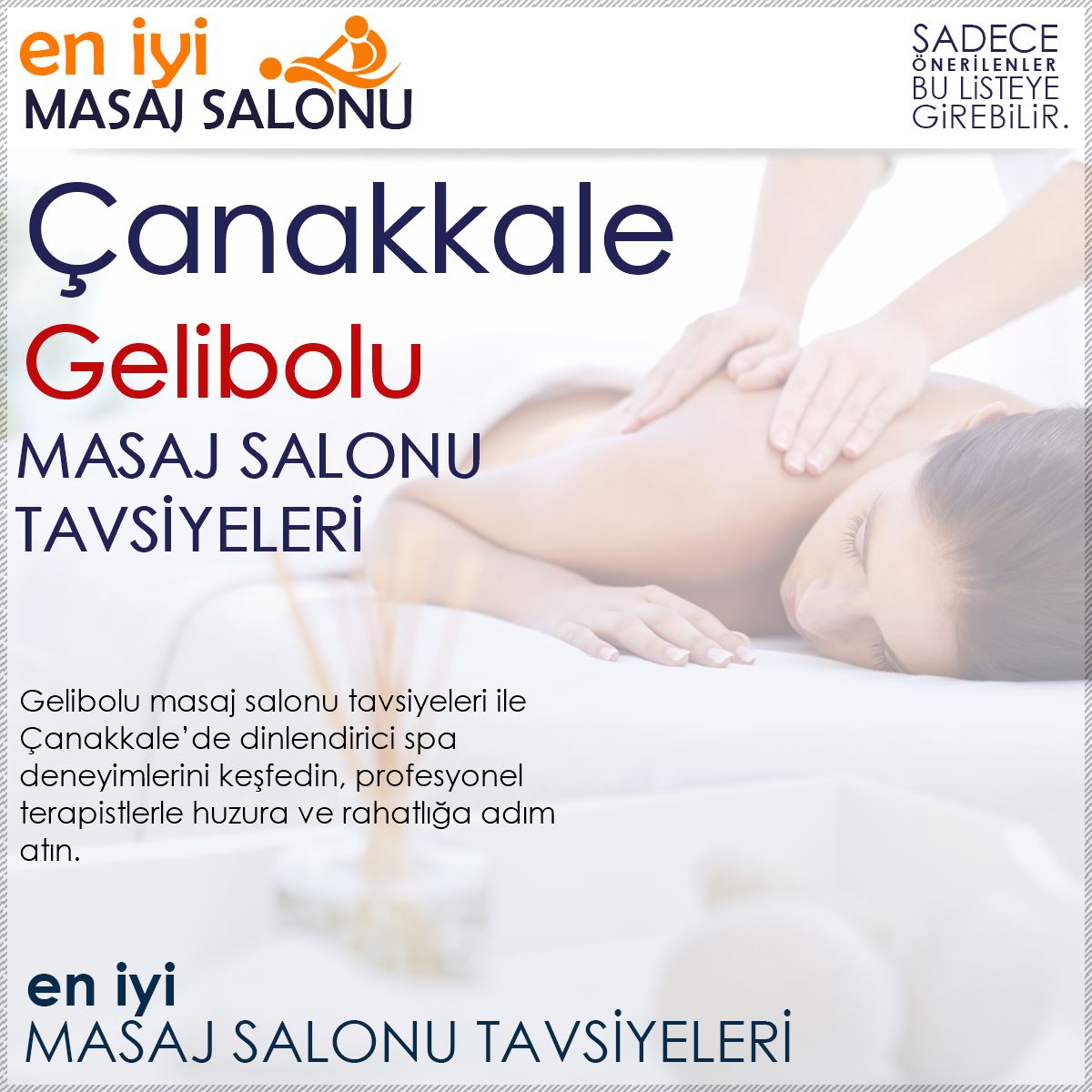 Gelibolu Masaj Salonu Tavsiyeleri