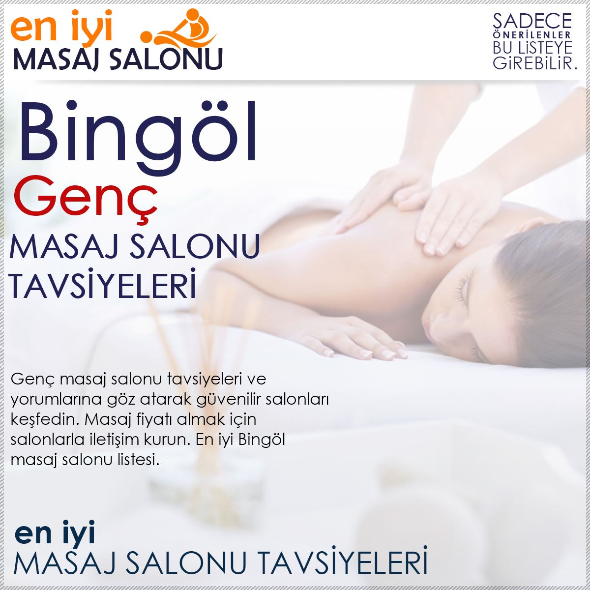 Genç Masaj Salonu Tavsiyeleri