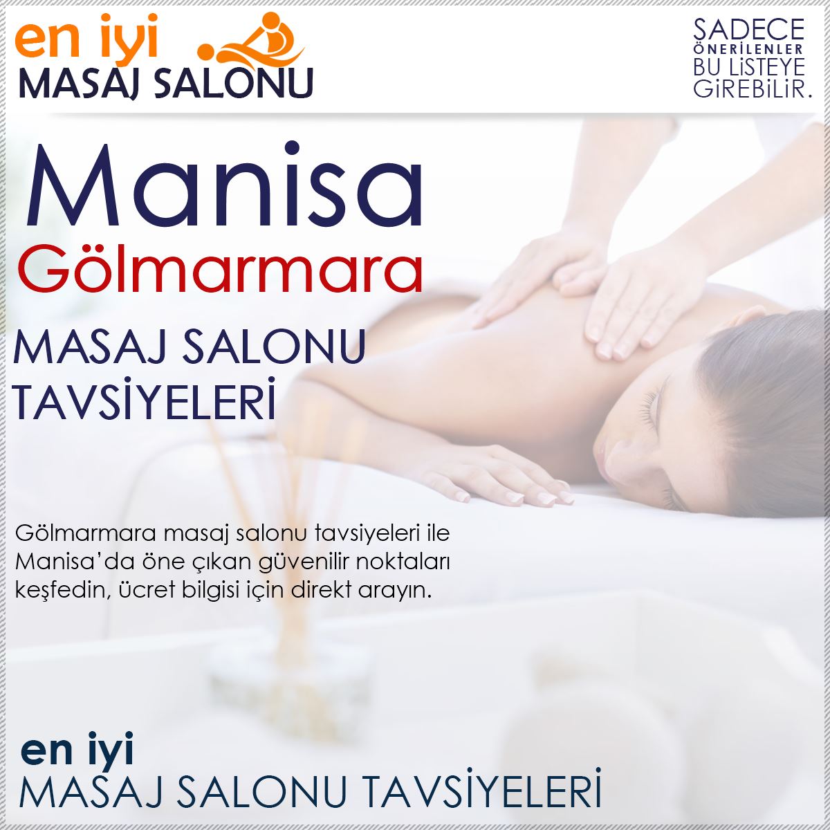 Gölmarmara Masaj Salonu Tavsiyeleri