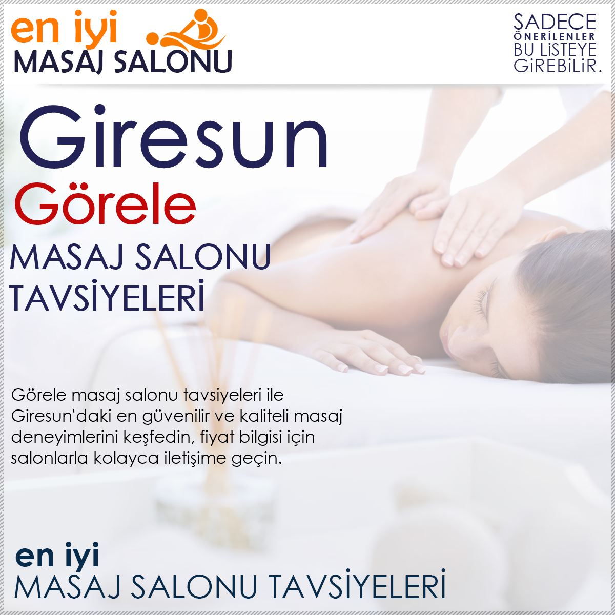 Görele Masaj Salonu Tavsiyeleri