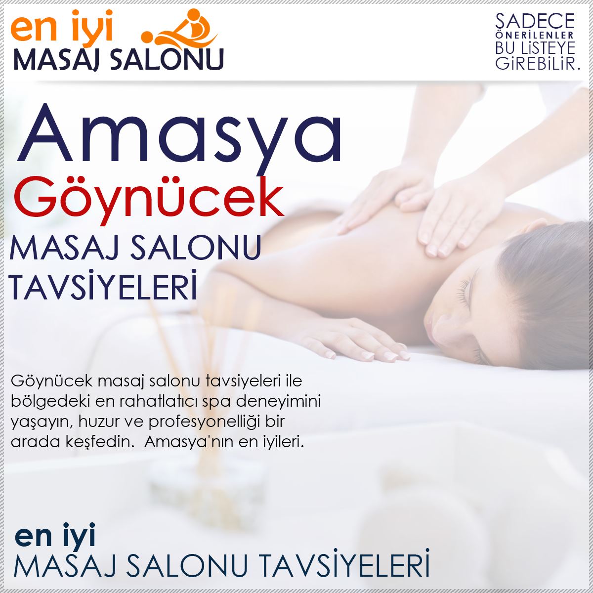 Göynücek Masaj Salonu Tavsiyeleri