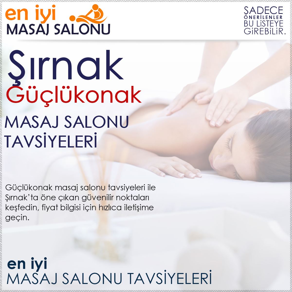 Güçlükonak Masaj Salonu Tavsiyeleri