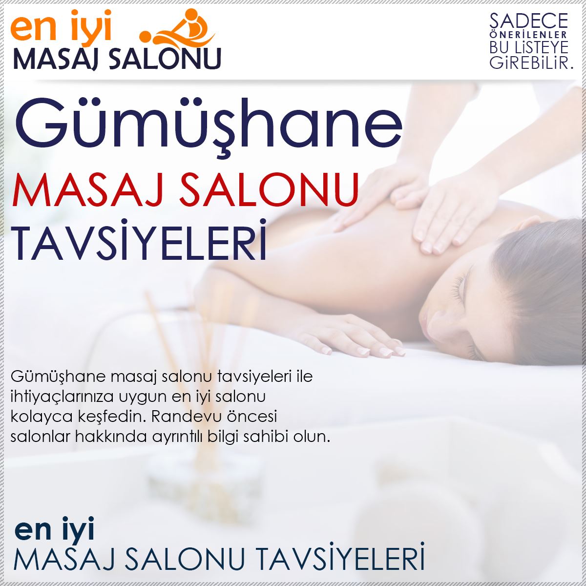 Gümüşhane Masaj Salonu Tavsiyeleri
