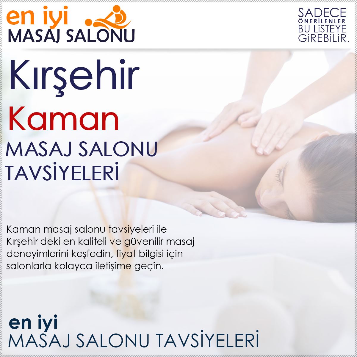 Kaman Masaj Salonu Tavsiyeleri