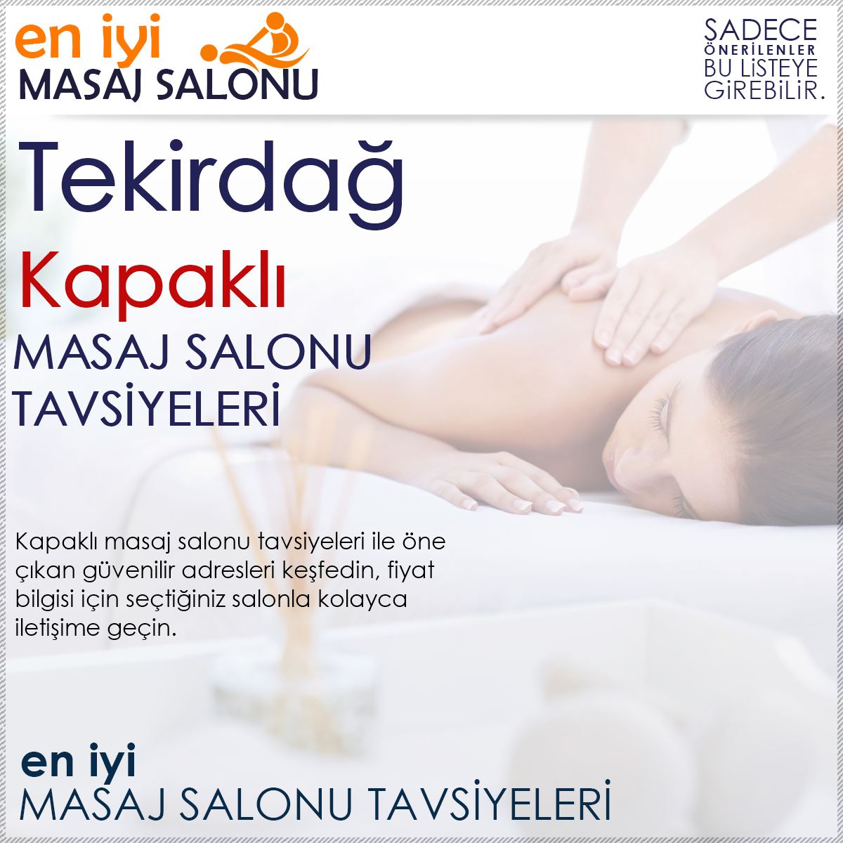 Kapaklı Masaj Salonu Tavsiyeleri