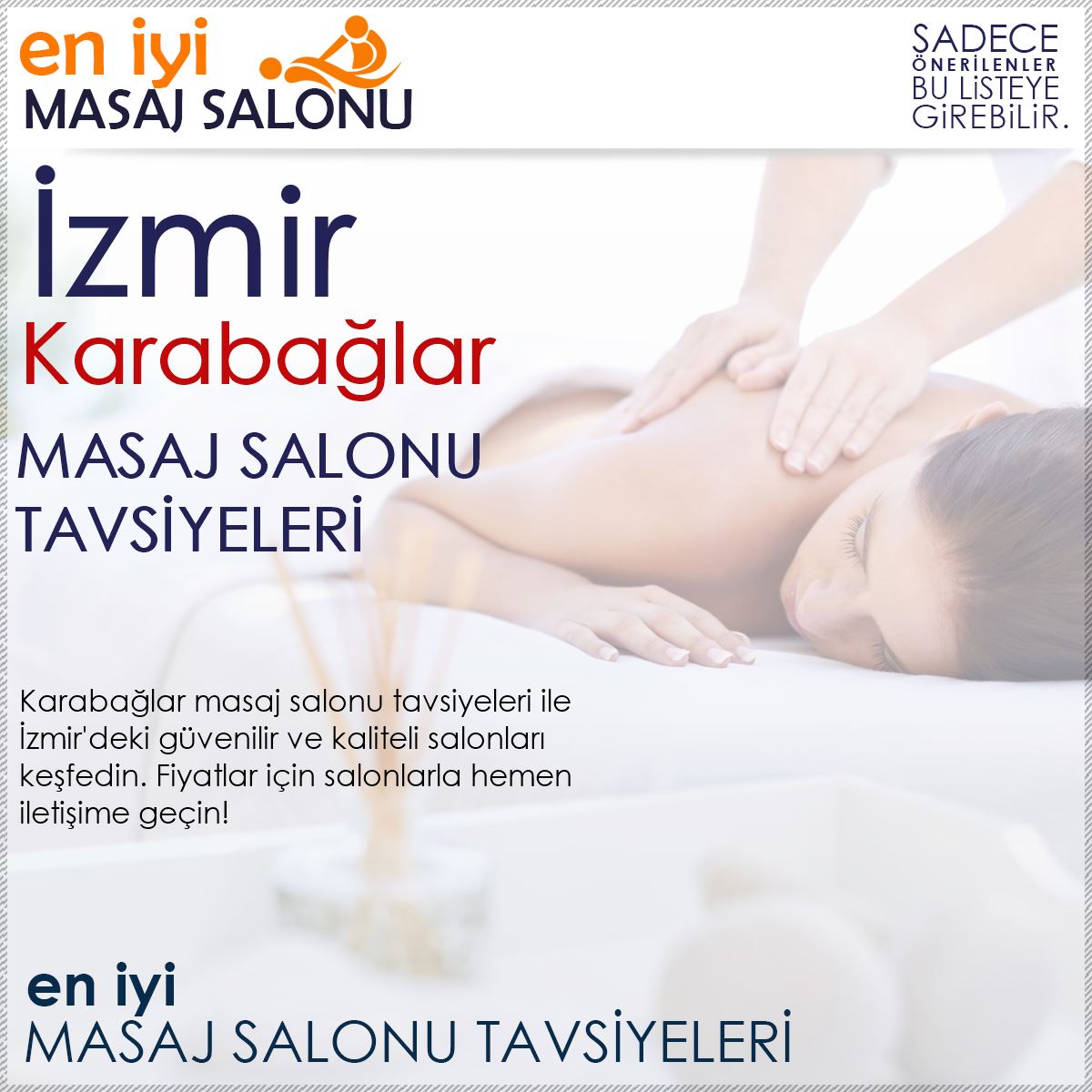 Karabağlar Masaj Salonu Tavsiyeleri
