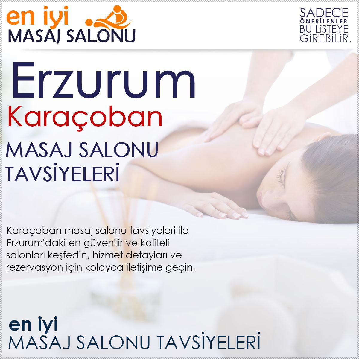 Karaçoban Masaj Salonu Tavsiyeleri