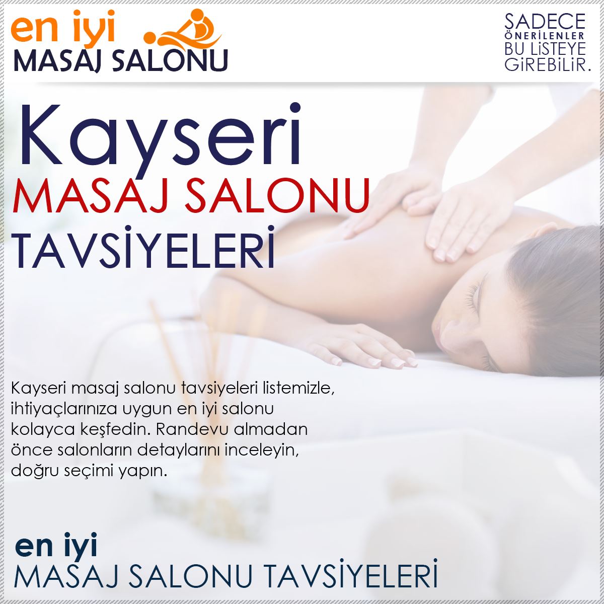 Kayseri Masaj Salonu Tavsiyeleri