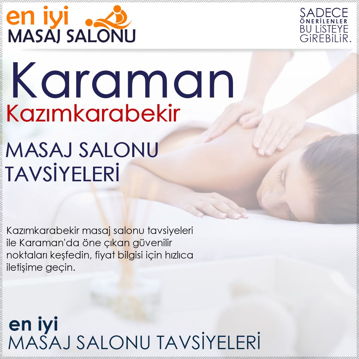 Kazımkarabekir Masaj Salonu Tavsiyeleri