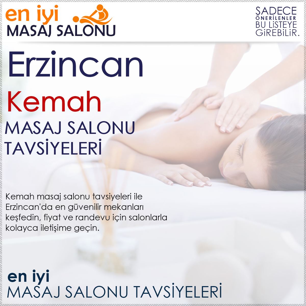 Kemah Masaj Salonu Tavsiyeleri