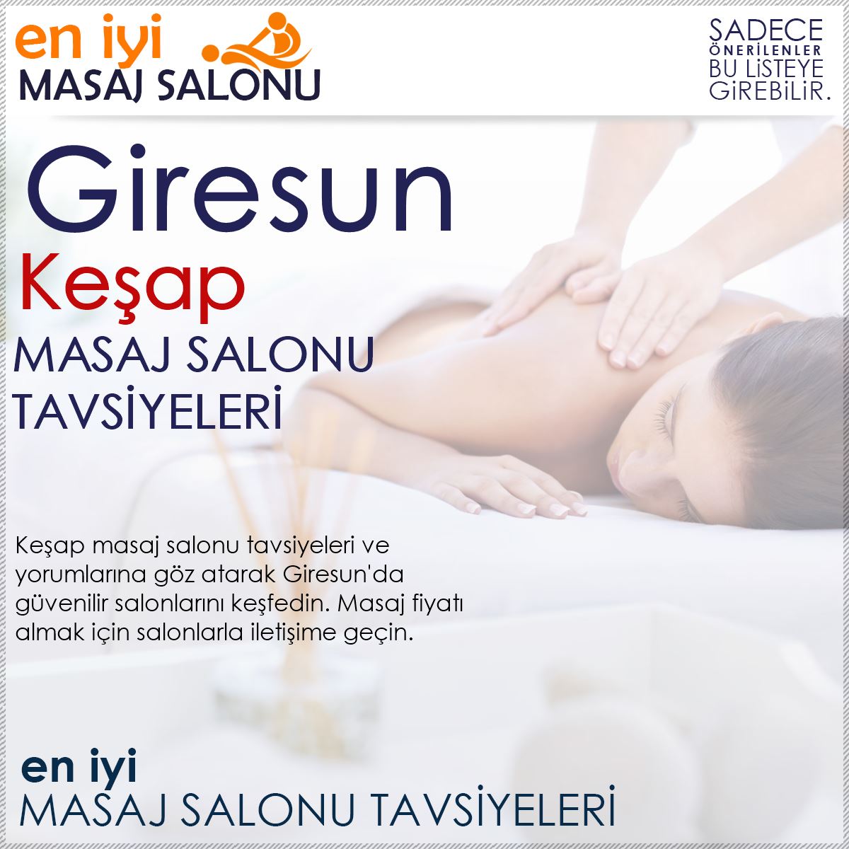 Keşap Masaj Salonu Tavsiyeleri